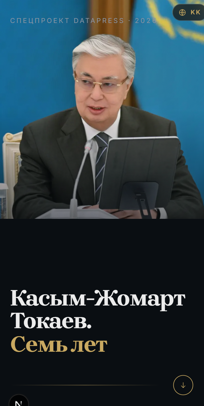 Приложение Datapress — экран профиля пользователя